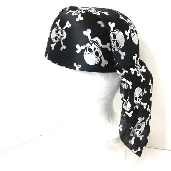 Pirate Faux Head Wrap Cap Hat NWOT - Picture 4 of 9